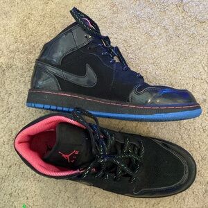 Retro iridescent Nike air Jordans basketball shoes